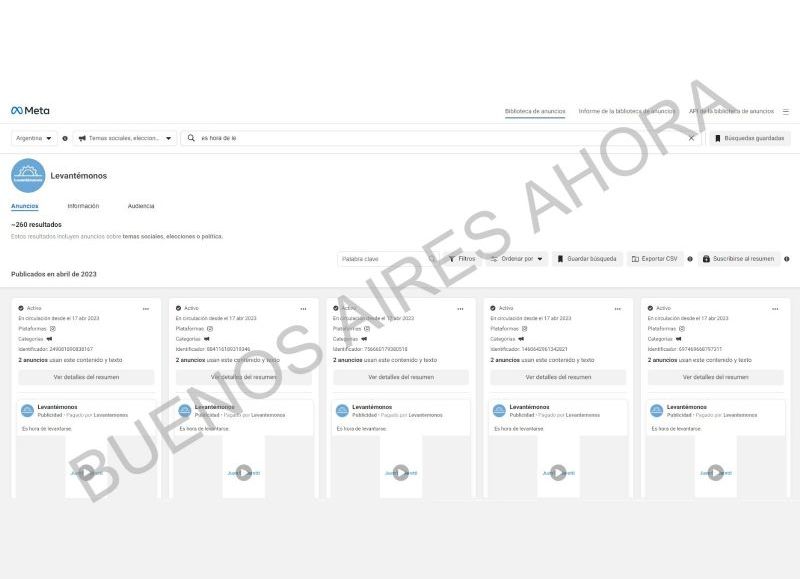 El objetivo es postularse como candidato a presidente de Argentina. (Foto: Buenos Aires Ahora)