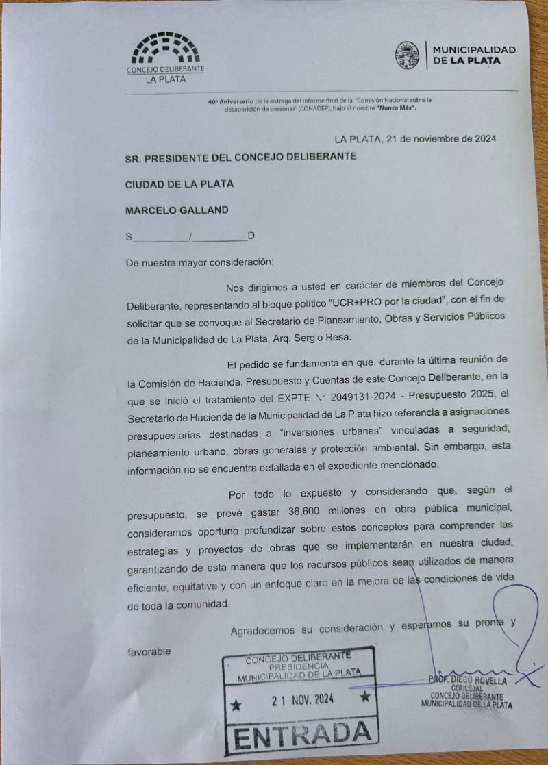 Funcionarios municipales explicarán ante la Comisión de Hacienda los gastos proyectados en infraestructura y urbanismo.