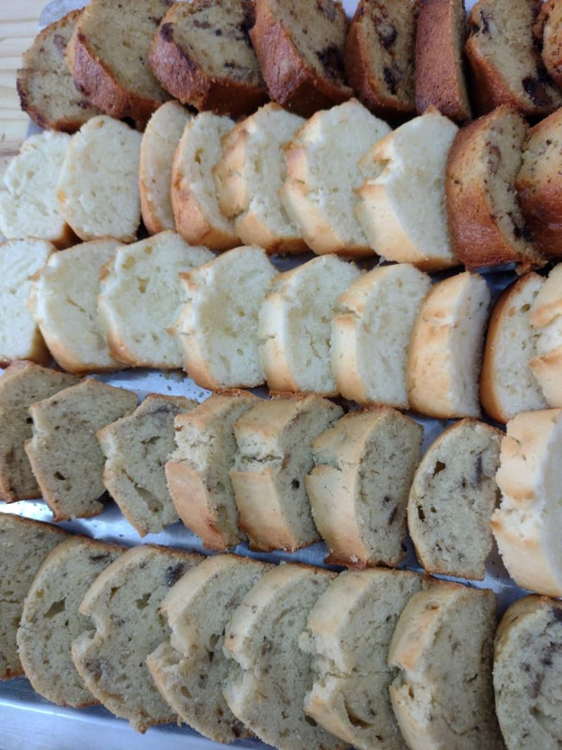 Los budines que enseña a hacer en sus cursos.