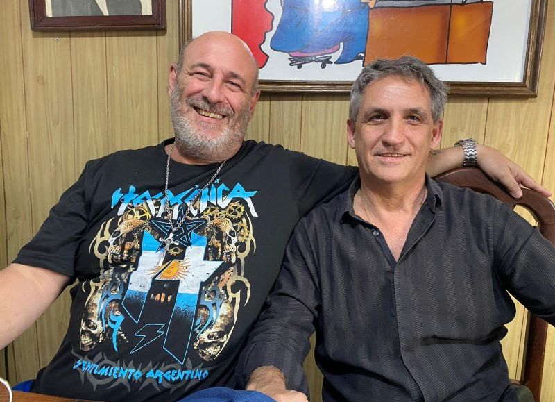 Santiago Cuneo y Eduardo Rubeo dirigente de APeBo.