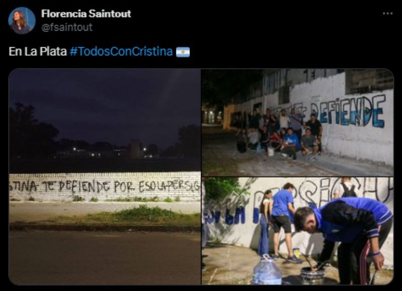 El polémico tuit, avalando el vandalismo, que desató el quilombo en La Plata.