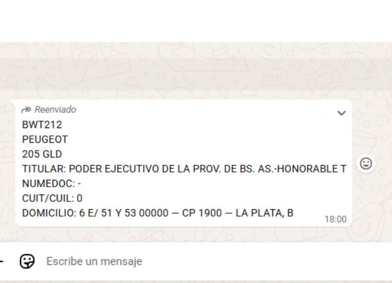 Los datos de el Peugeot 205.