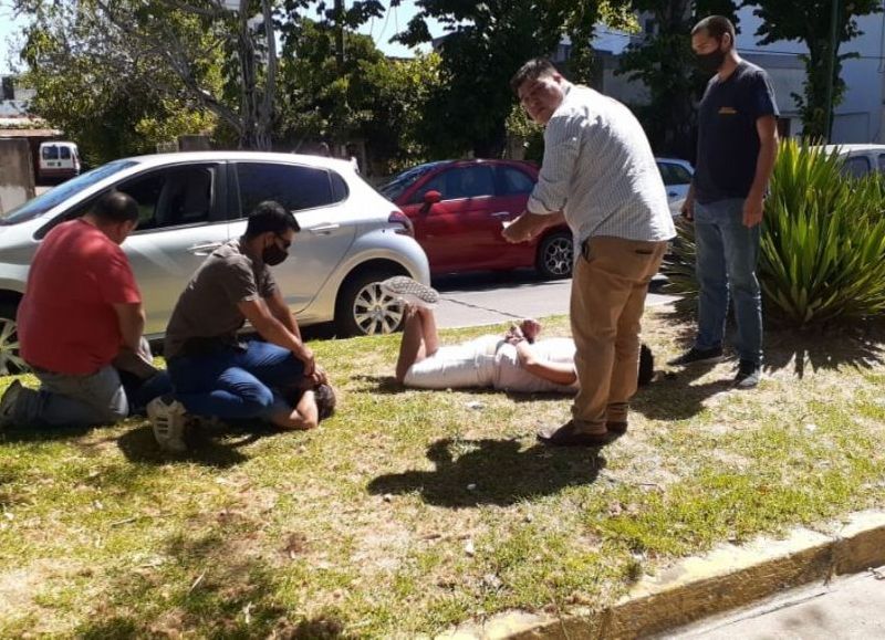 Momento en el que Montenegro fue detenido.